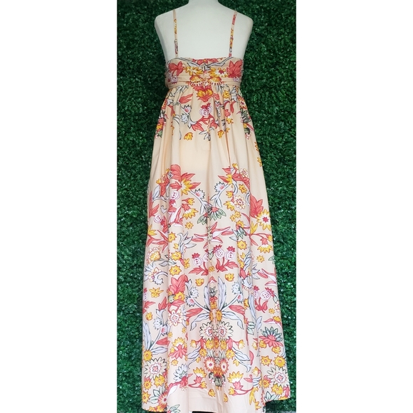 39. J.Crew Keyhole cotton poplin maxi dress in placed floral - Picture 6 of 9